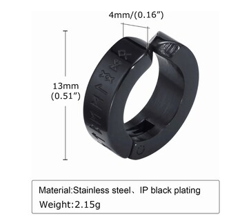 Foto 4 | Brazalete 24 Runas Vikingos Pulsera Hombre Acero Inoxidable