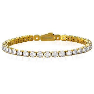 Foto 1 | Pulsera De Tenis West Coast Jewelry Crucible Para Hombre Chapada En Oro - Venta Internacional.