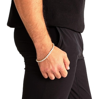 Foto 6 | Pulsera De Tenis West Coast Jewelry Crucible Para Hombre Chapada En Oro - Venta Internacional.