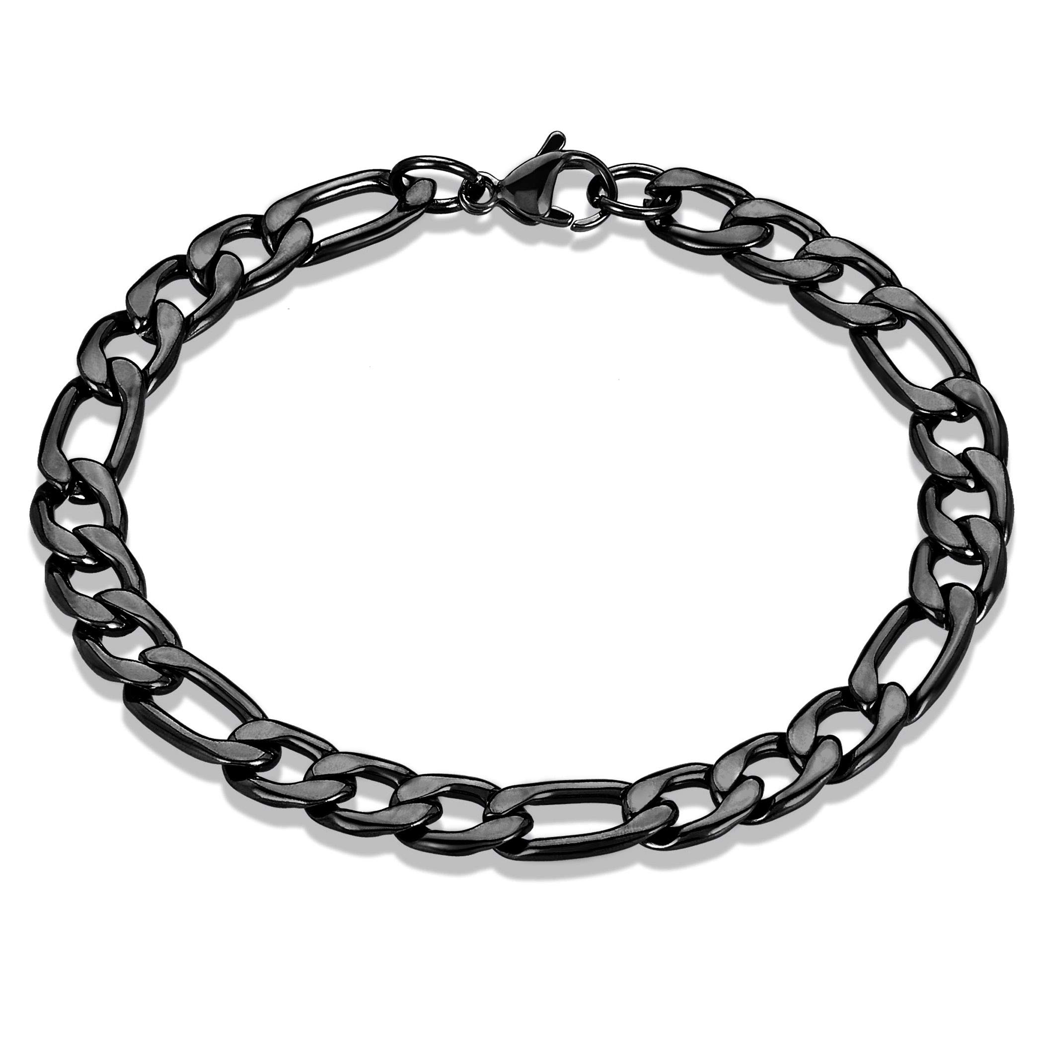 Foto 2 pulgar | Pulsera West Coast Jewelry Figaro Chain De Acero Inoxidable - Venta Internacional.