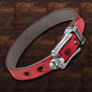 Foto 2 | Pulsera West Coast Jewelry De Cuero Rojo Envejecido Para Hombre - Venta Internacional.