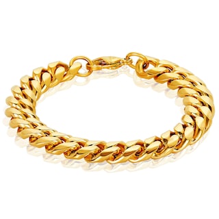 Foto 2 | Pulsera West Coast Jewelry Crucible De Acero Chapado En Oro, 8.5 Pulgadas - Venta Internacional.