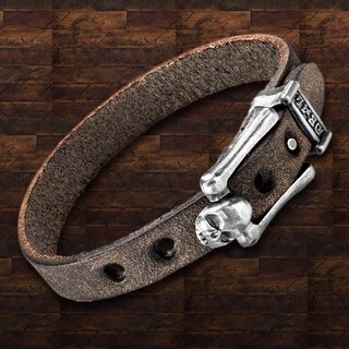 Foto 2 | Pulsera West Coast Jewelry De Cuero Negro Envejecido Para Hombre - Venta Internacional.