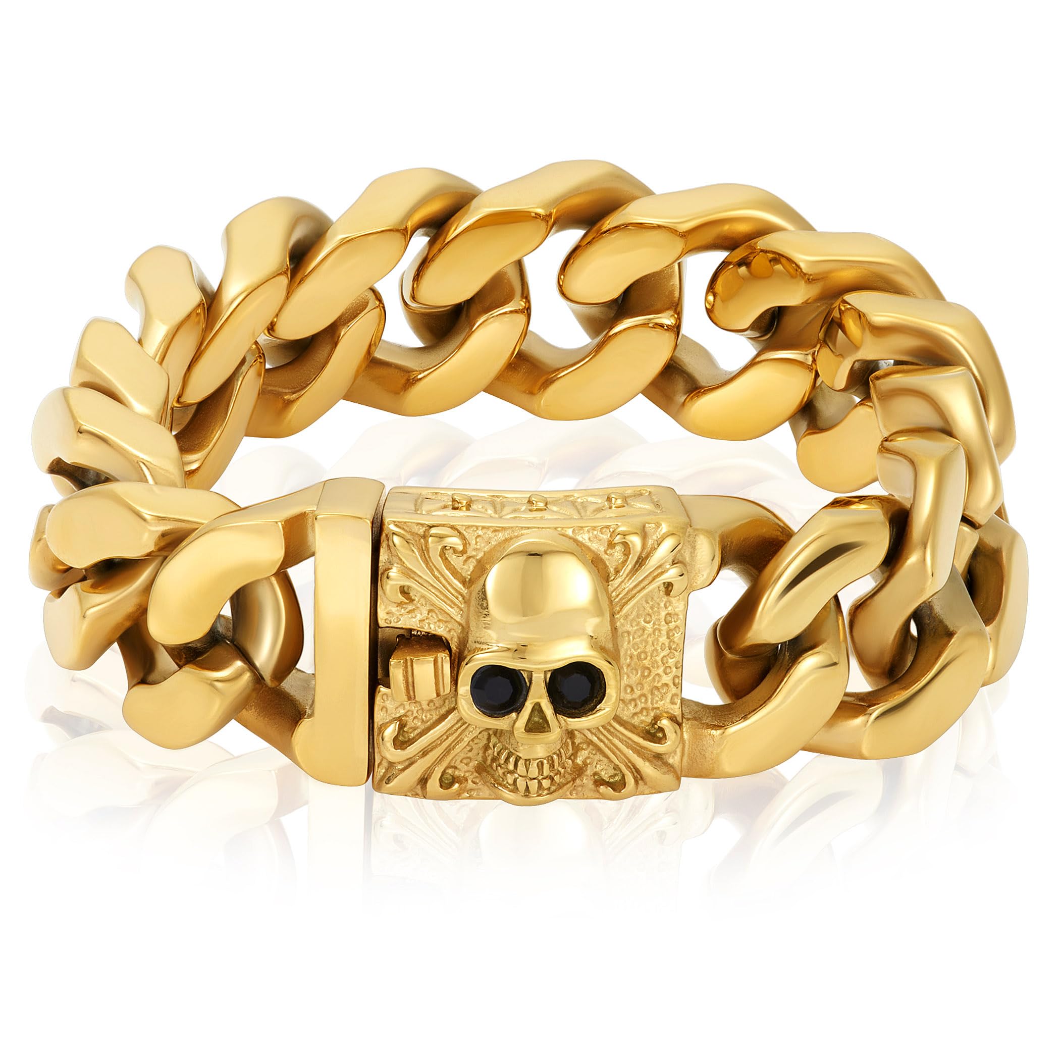 Foto 2 pulgar | Pulsera West Coast Jewelry Crucible Para Hombre, Acero Chapado En Oro - Venta Internacional.