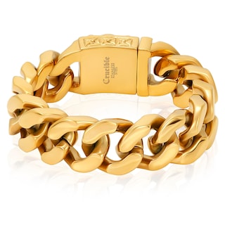 Foto 2 | Pulsera West Coast Jewelry Crucible Para Hombre, Acero Chapado En Oro - Venta Internacional.