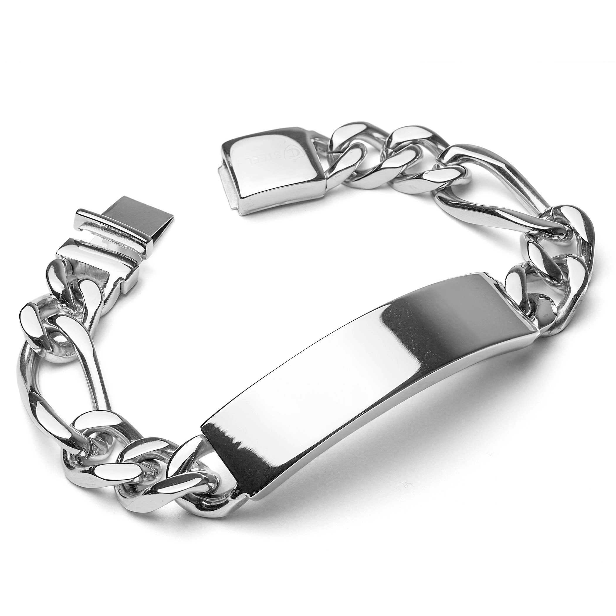 Foto 2 pulgar | Pulsera West Coast Jewelry De Acero Inoxidable Grabable, 61 G - Venta Internacional.