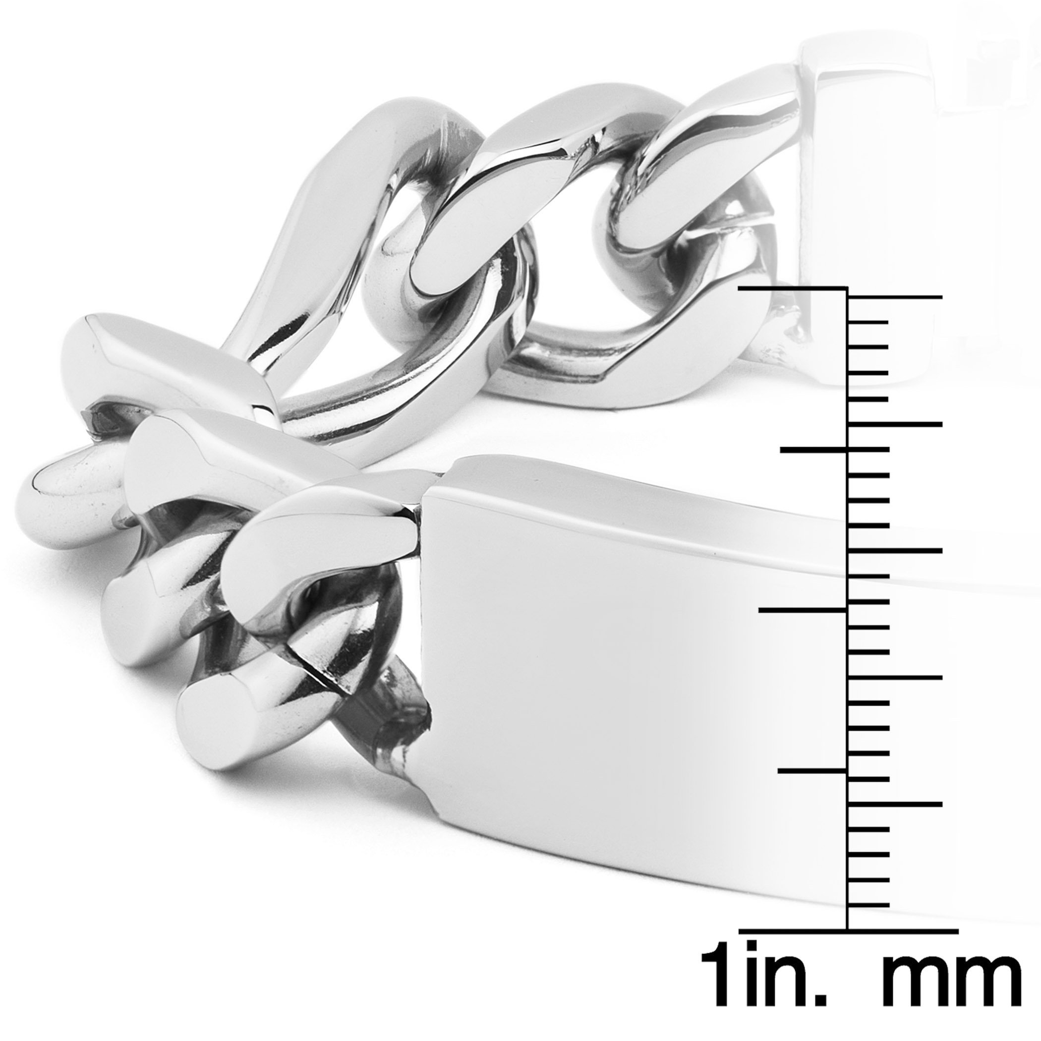 Foto 3 | Pulsera West Coast Jewelry De Acero Inoxidable Grabable, 61 G - Venta Internacional.