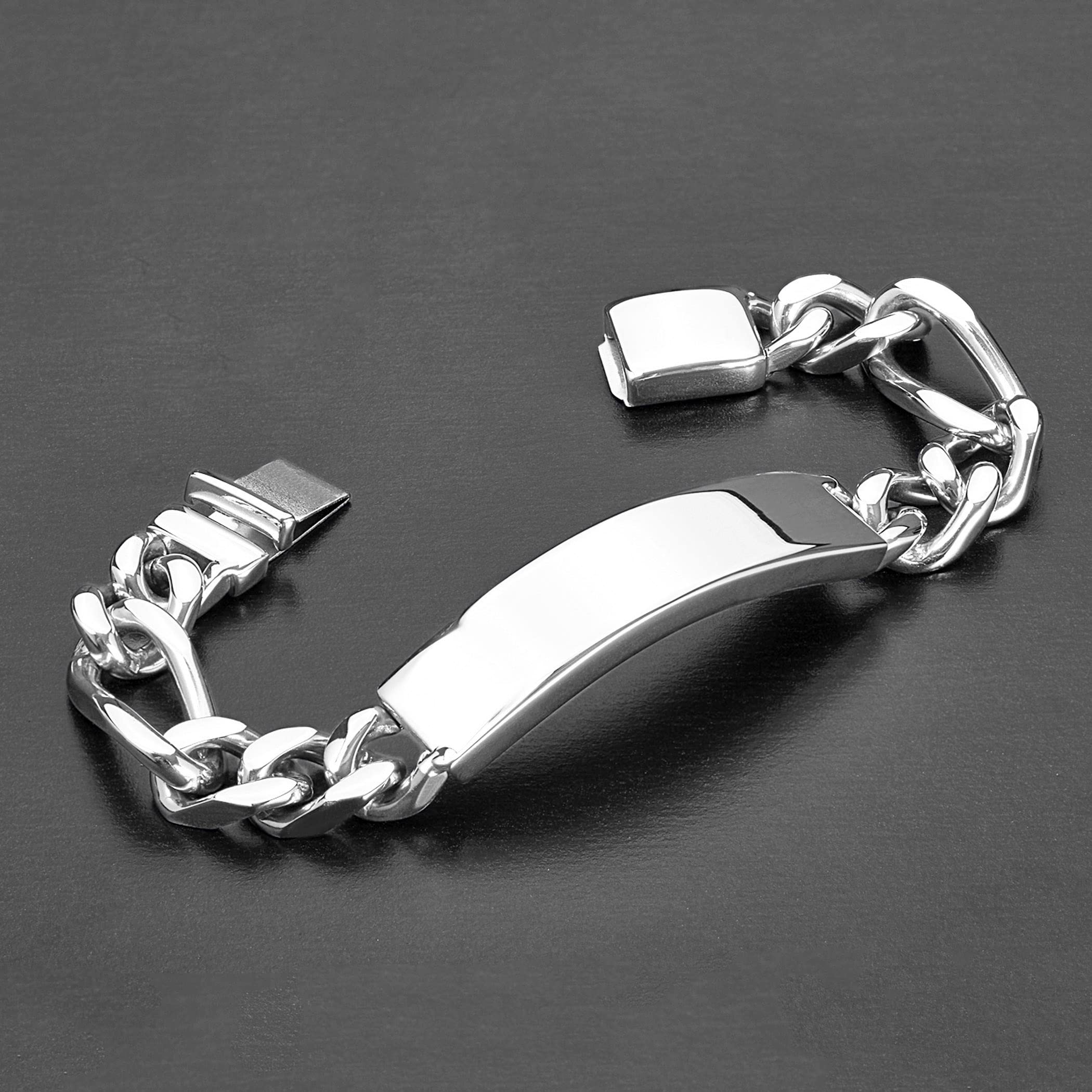 Foto 5 | Pulsera West Coast Jewelry De Acero Inoxidable Grabable, 61 G - Venta Internacional.