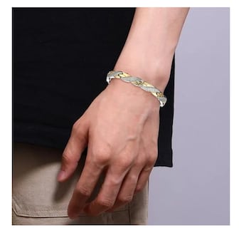 Foto 3 | Pulsera De Titanio Magnética Ajustabl Reducción Del Dolor