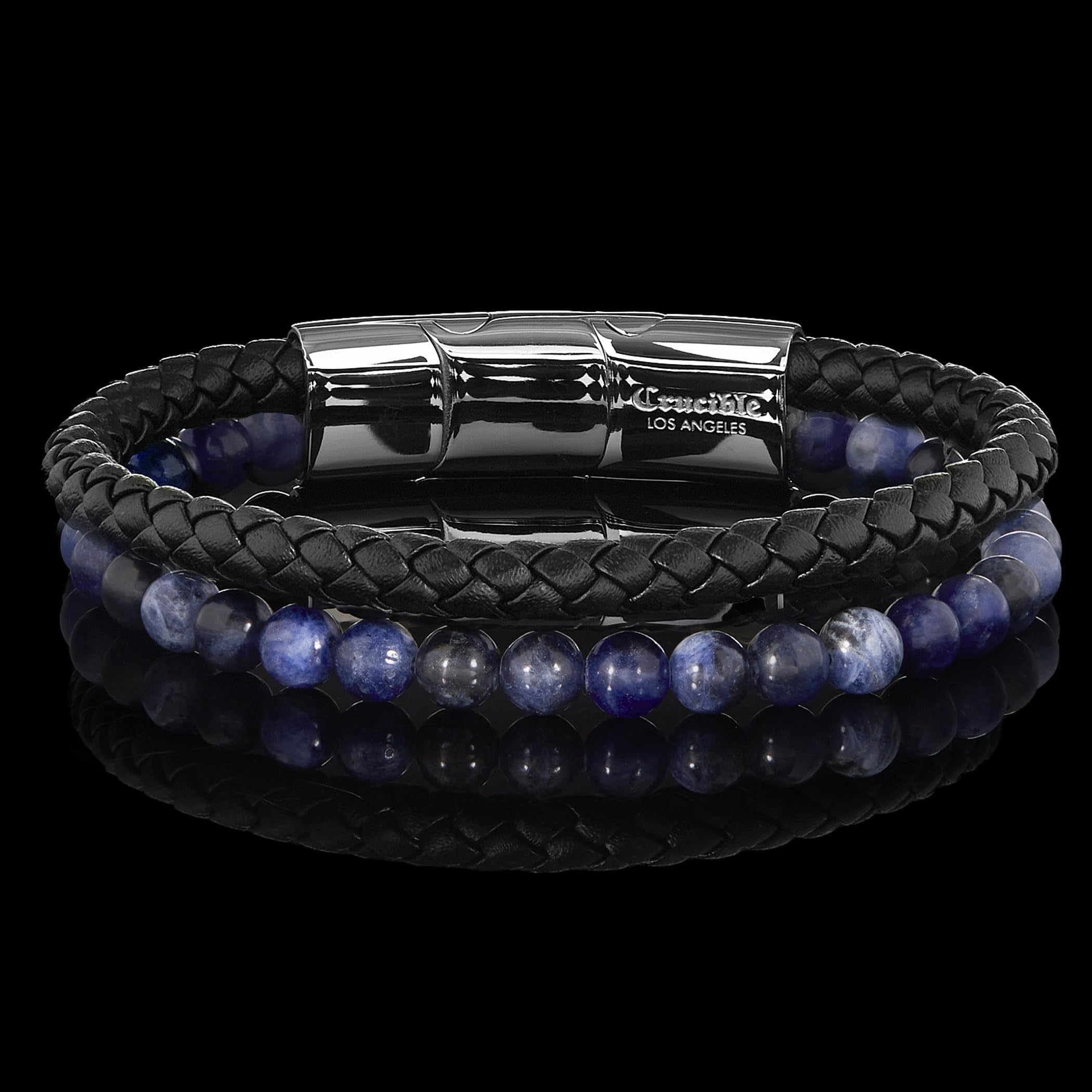 Foto 4 pulgar | Pulsera West Coast Jewelry Con Cuentas De Piedra De Sodalita Crisol - Venta Internacional.