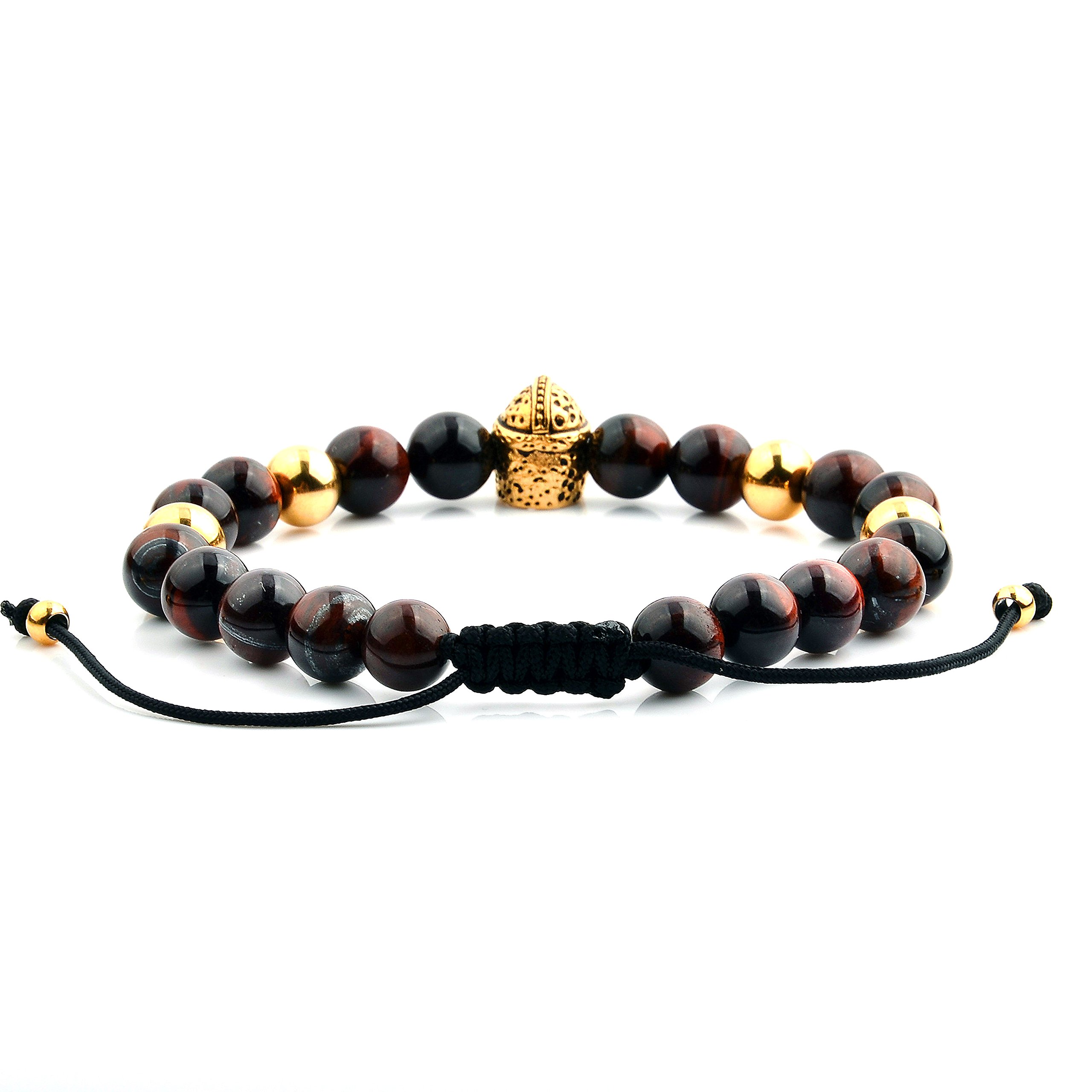 Foto 3 pulgar | Pulsera West Coast Jewelry Para Hombre Con Piedra De Ojo De Tigre Roja - Venta Internacional.