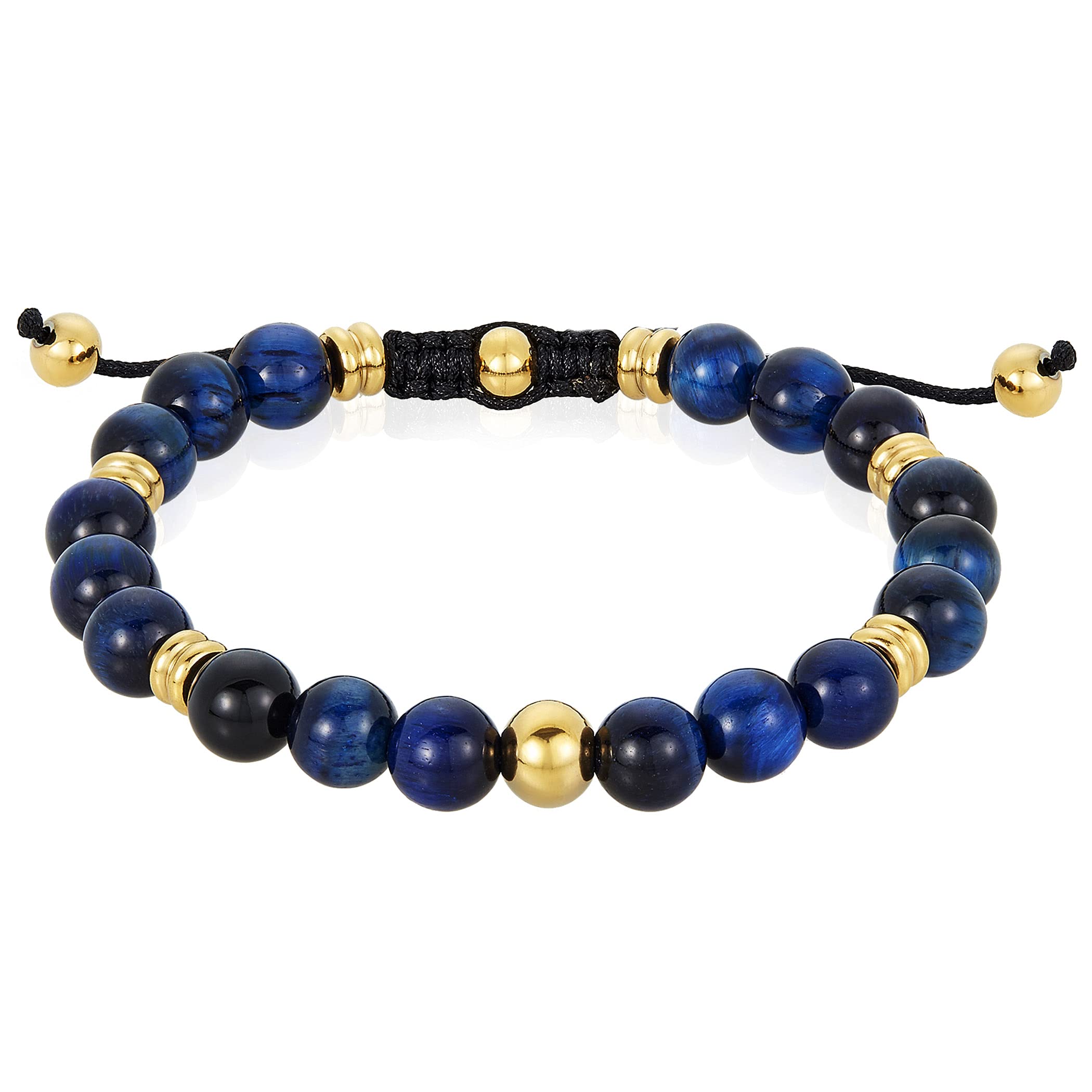 Foto 4 pulgar | Pulsera West Coast Jewelry Con Piedra De Ojo De Tigre Azul Para Hombre - Venta Internacional.