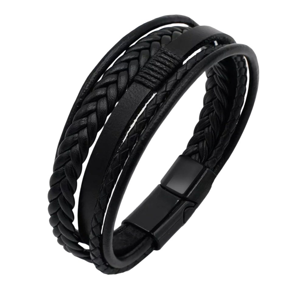 Foto 2 pulgar | Pulsera de Piel Black Box para Hombre