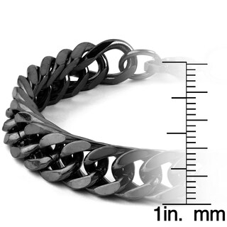 Foto 3 | Pulsera West Coast Jewelry De Acero Inoxidable Chapada En Negro Para Hombre - Venta Internacional.