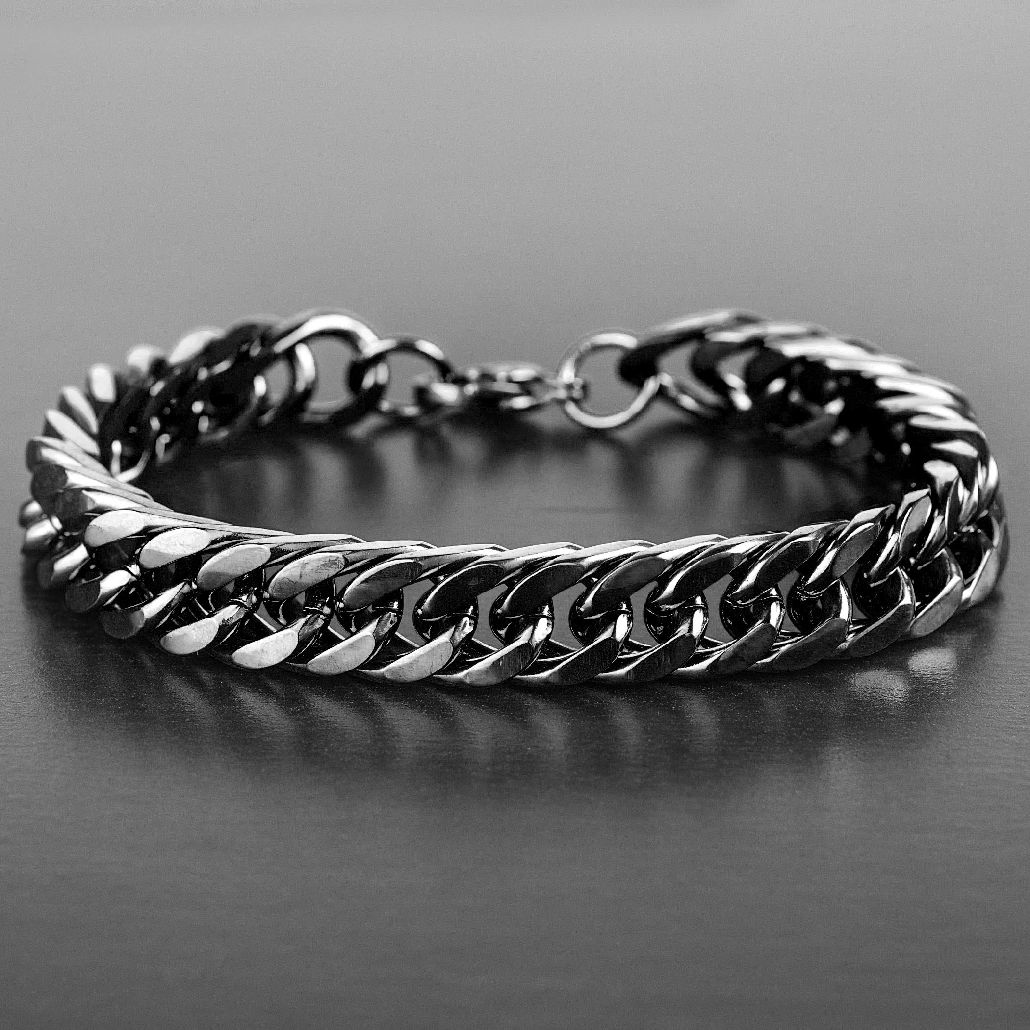 Foto 5 pulgar | Pulsera West Coast Jewelry De Acero Inoxidable Chapada En Negro Para Hombre - Venta Internacional.