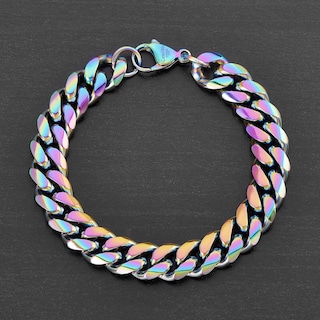 Foto 3 | Pulsera West Coast Jewelry Crucible De Acero Inoxidable Iridiscente - Venta Internacional.