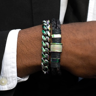 Foto 4 | Pulsera West Coast Jewelry Crucible De Acero Inoxidable Iridiscente - Venta Internacional.