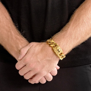 Foto 4 | Pulsera West Coast Jewelry Crucible Para Hombre Chapada En Oro - Venta Internacional.