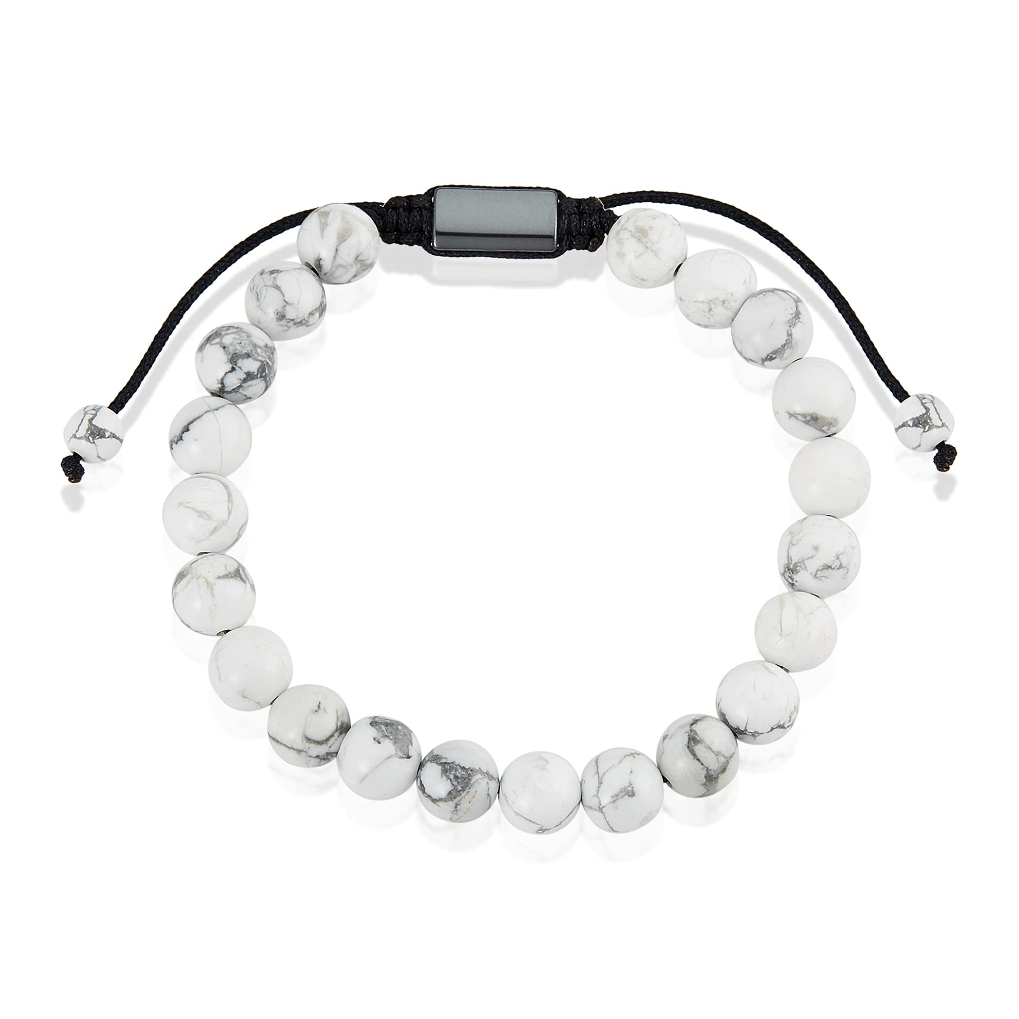 Foto 3 pulgar | Pulsera West Coast Jewelry Con Piedras De Howlita Para Hombre - Venta Internacional.