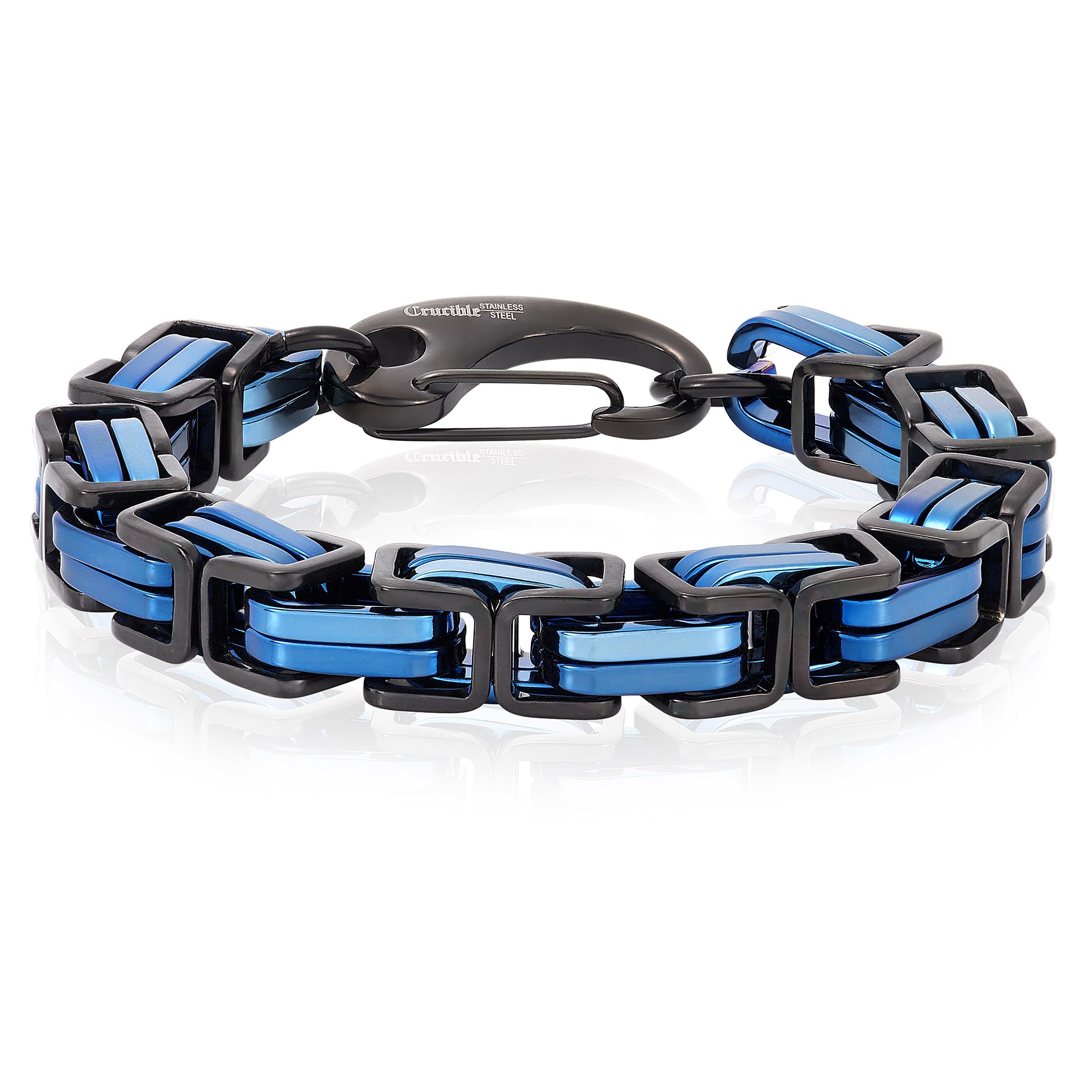 Foto 2 pulgar | Pulsera West Coast Jewelry Crucible Para Hombre, Acero Bizantino - Venta Internacional.