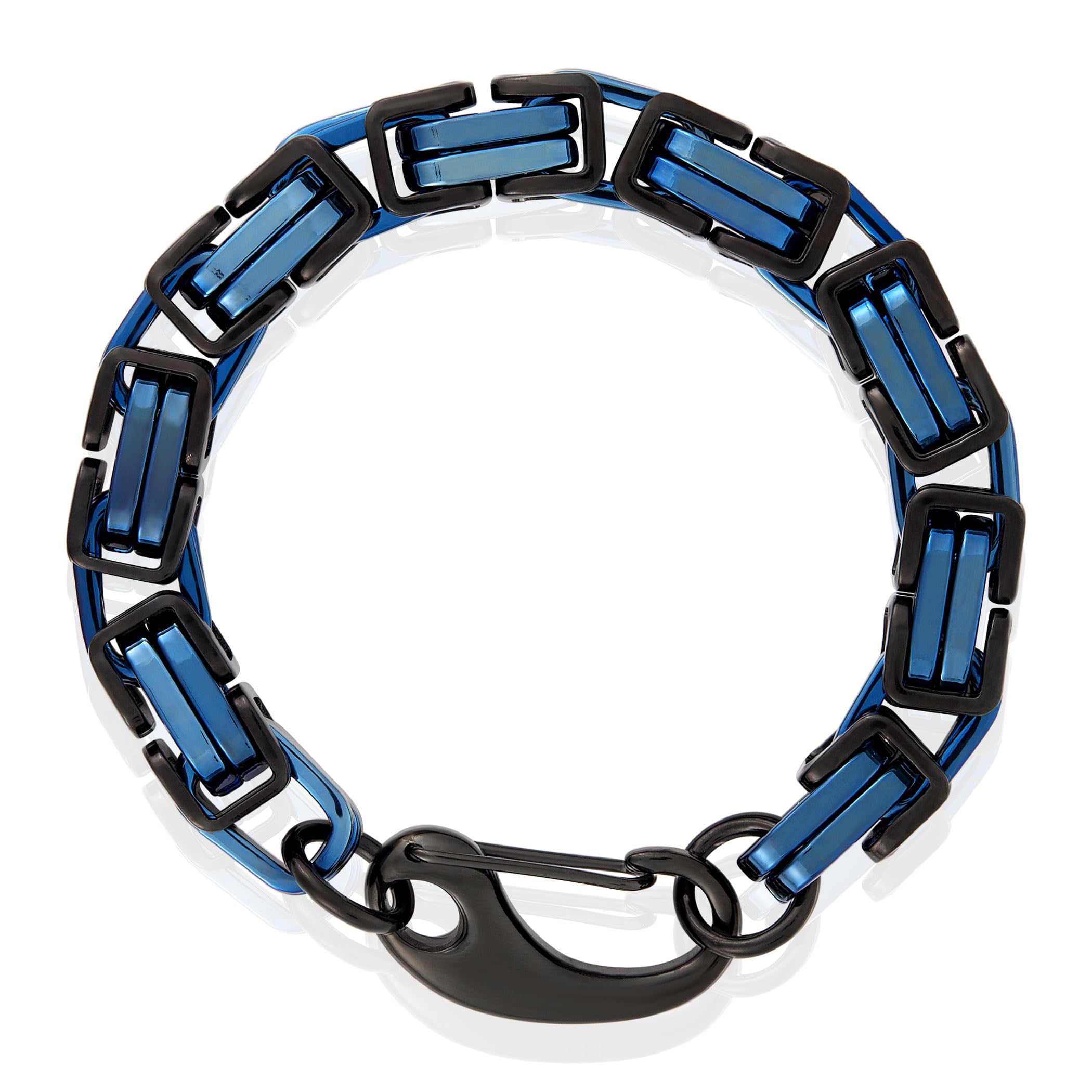 Foto 3 pulgar | Pulsera West Coast Jewelry Crucible Para Hombre, Acero Bizantino - Venta Internacional.