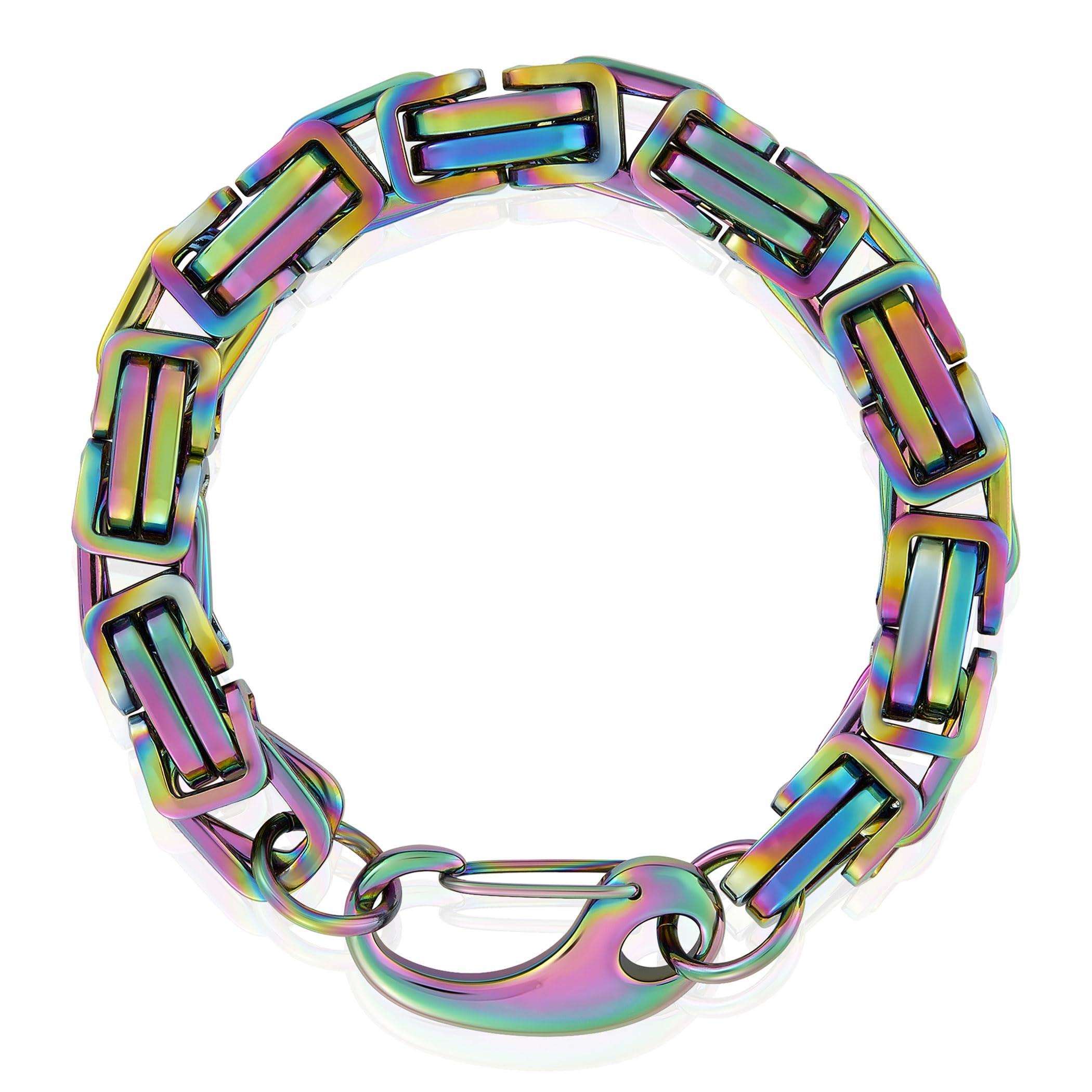 Foto 3 pulgar | Pulsera West Coast Jewelry Crucible Para Hombre, Acero Bizantino - Venta Internacional.