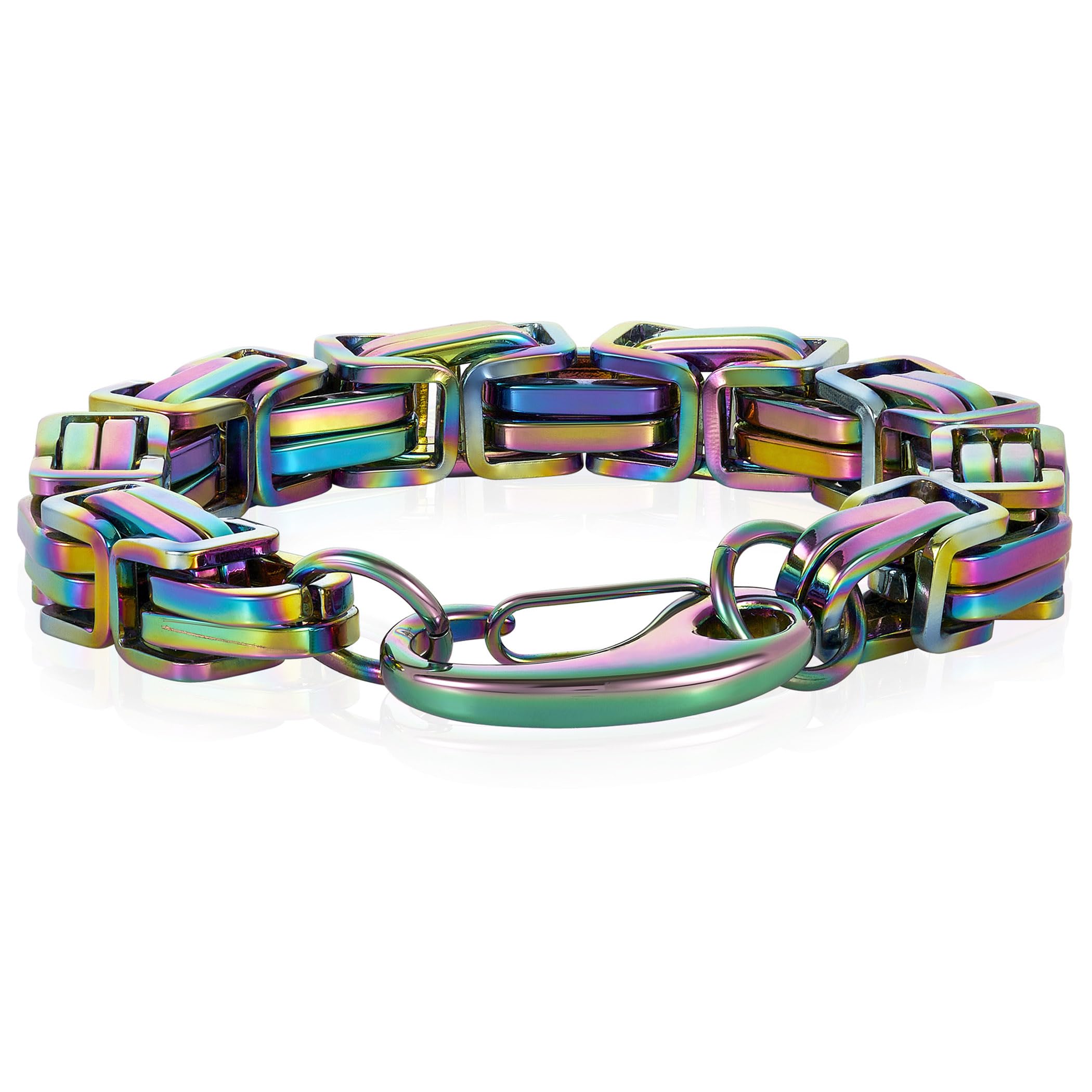 Foto 4 pulgar | Pulsera West Coast Jewelry Crucible Para Hombre, Acero Bizantino - Venta Internacional.