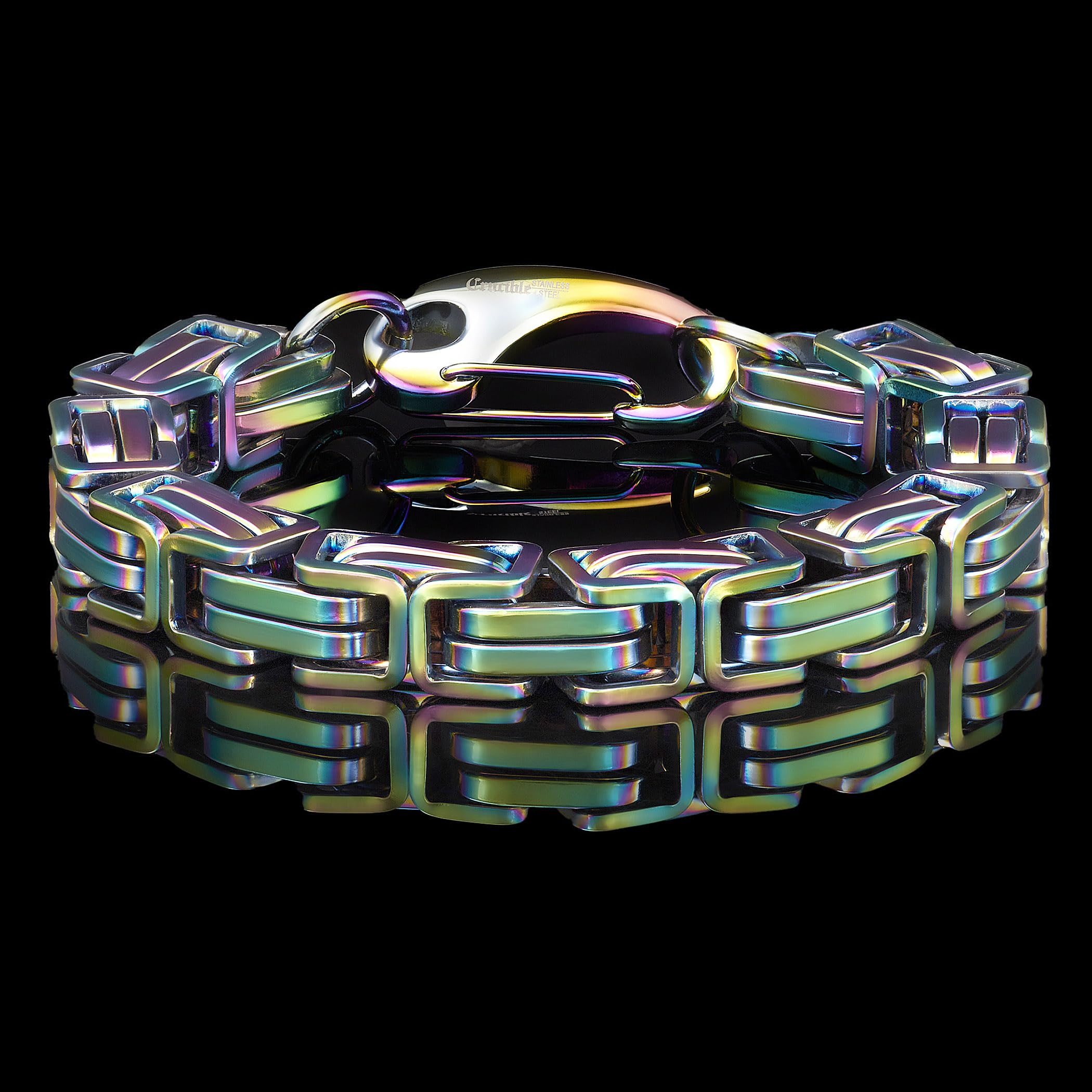 Foto 5 pulgar | Pulsera West Coast Jewelry Crucible Para Hombre, Acero Bizantino - Venta Internacional.