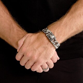 Foto 5 | Pulsera West Coast Jewelry Crucible De Acero Para Hombre, 20 Mm - Venta Internacional.