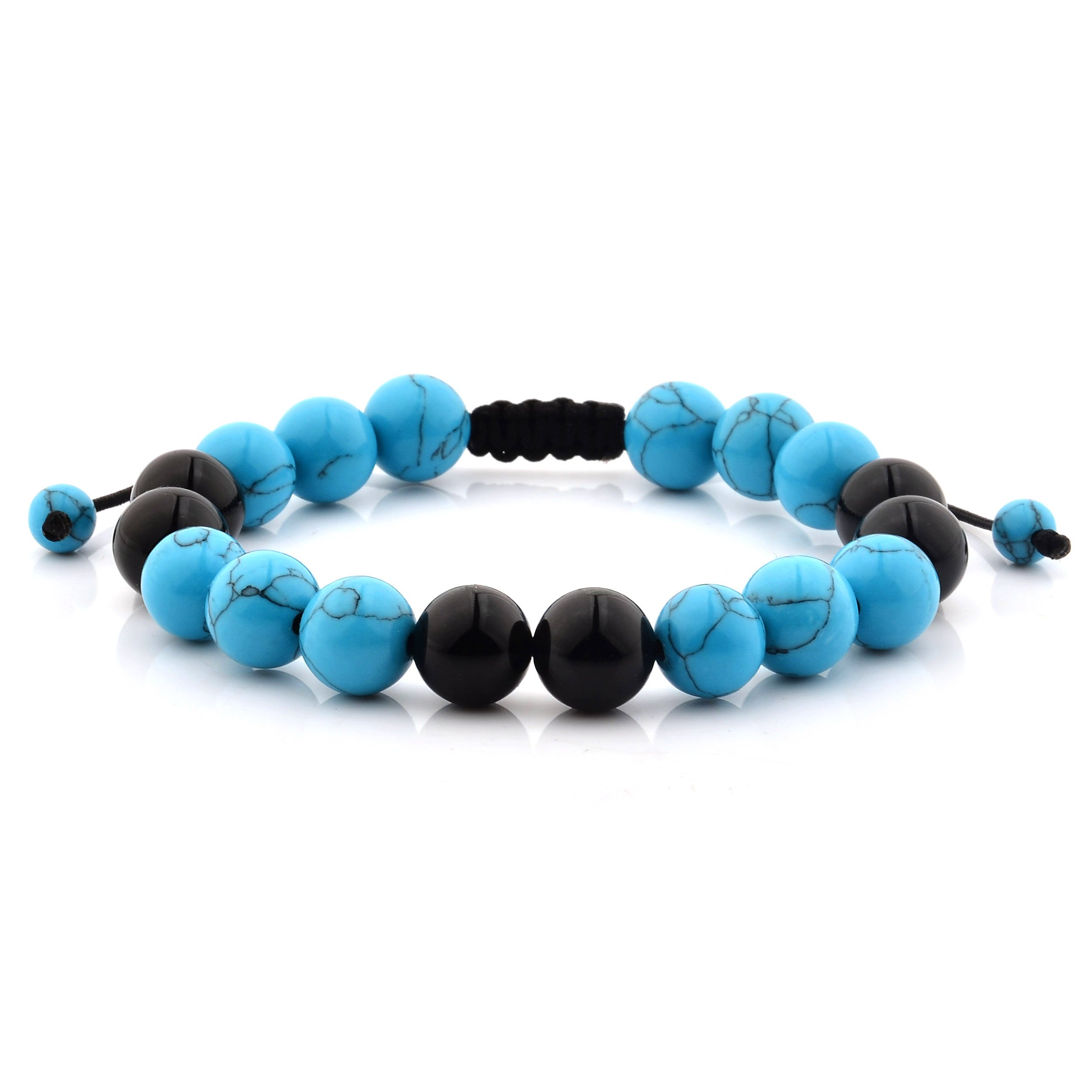 Foto 1 | Pulsera West Coast Jewelry Con Piedra De Ónix Turquesa Pulida - Venta Internacional.
