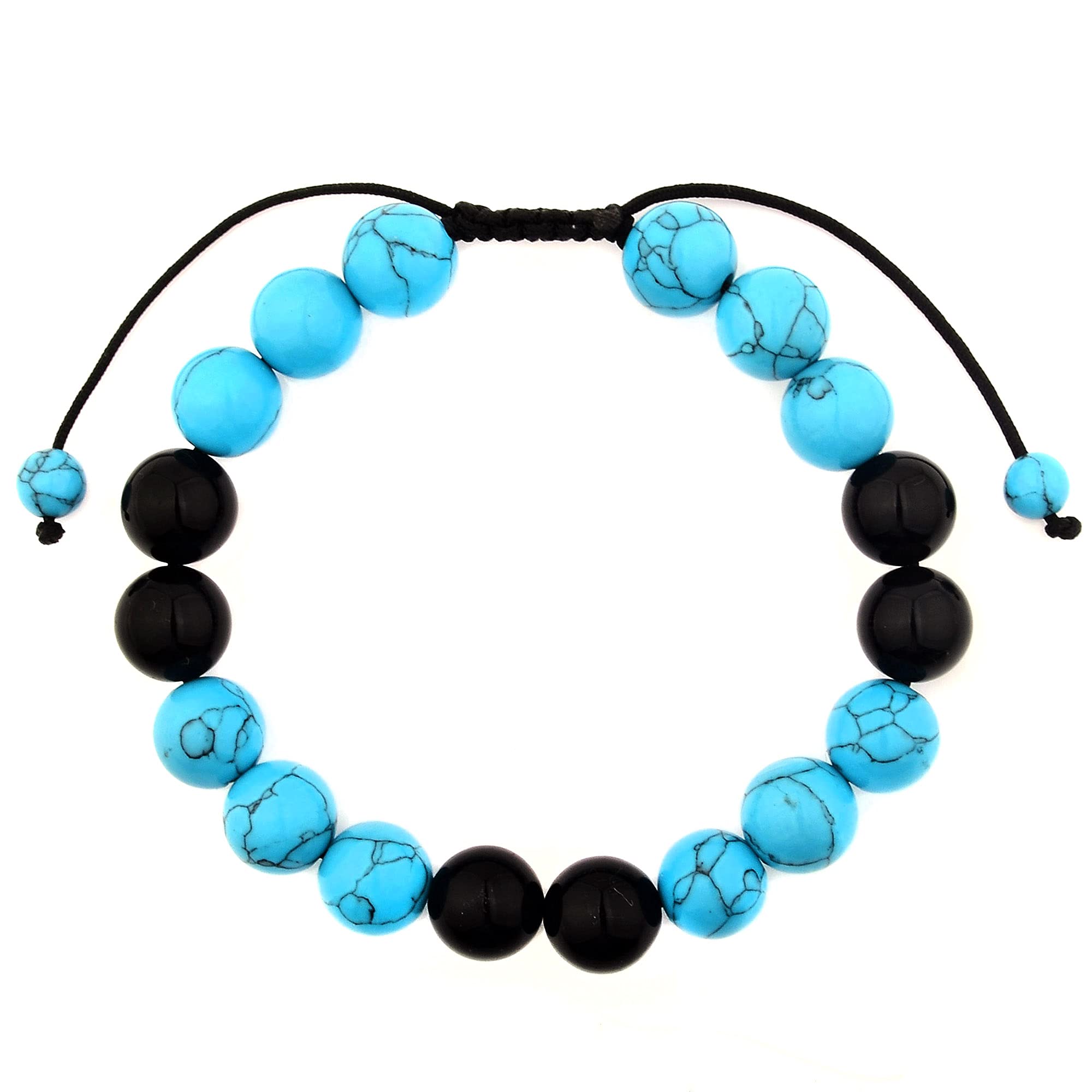 Foto 2 | Pulsera West Coast Jewelry Con Piedra De Ónix Turquesa Pulida - Venta Internacional.