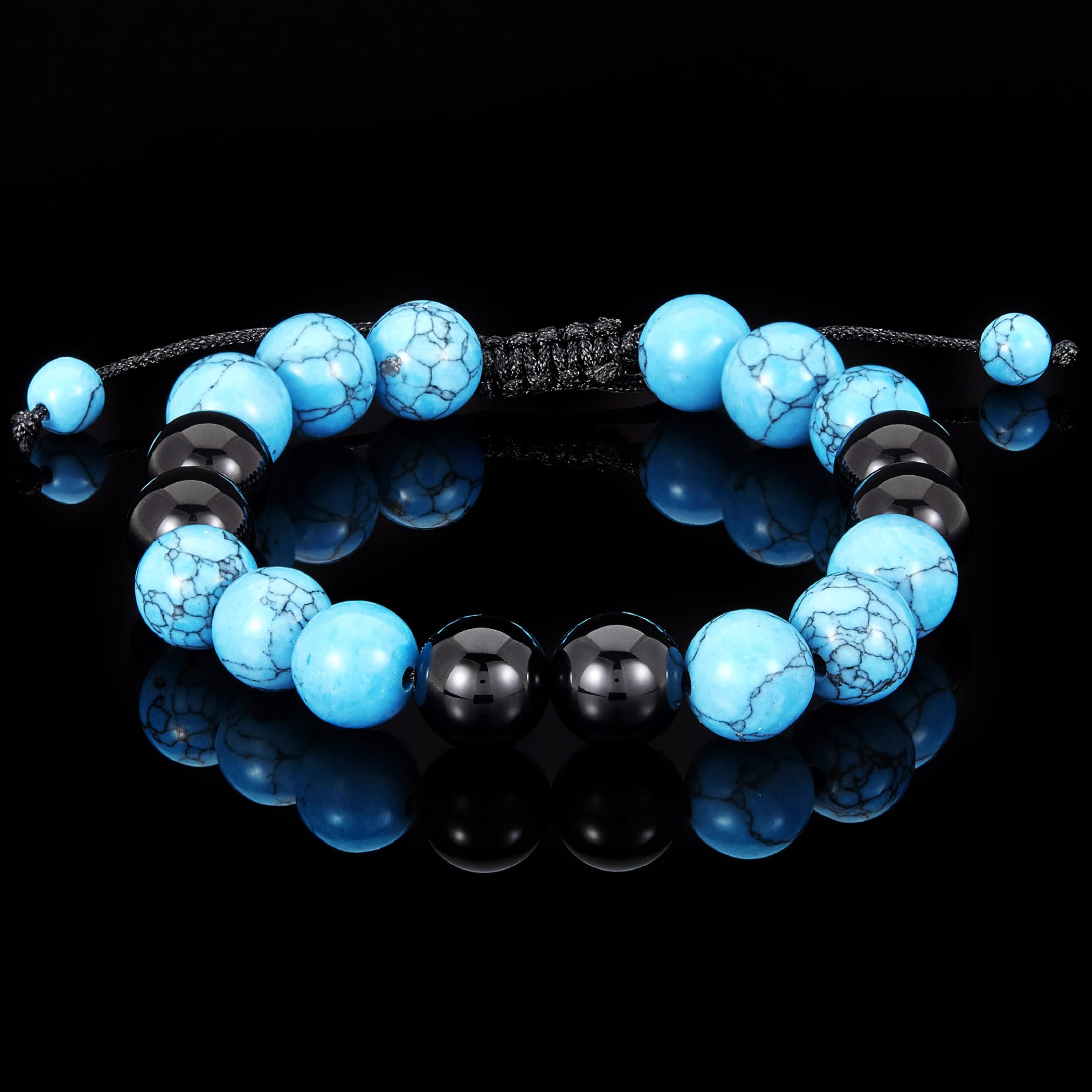 Foto 5 pulgar | Pulsera West Coast Jewelry Con Piedra De Ónix Turquesa Pulida - Venta Internacional.