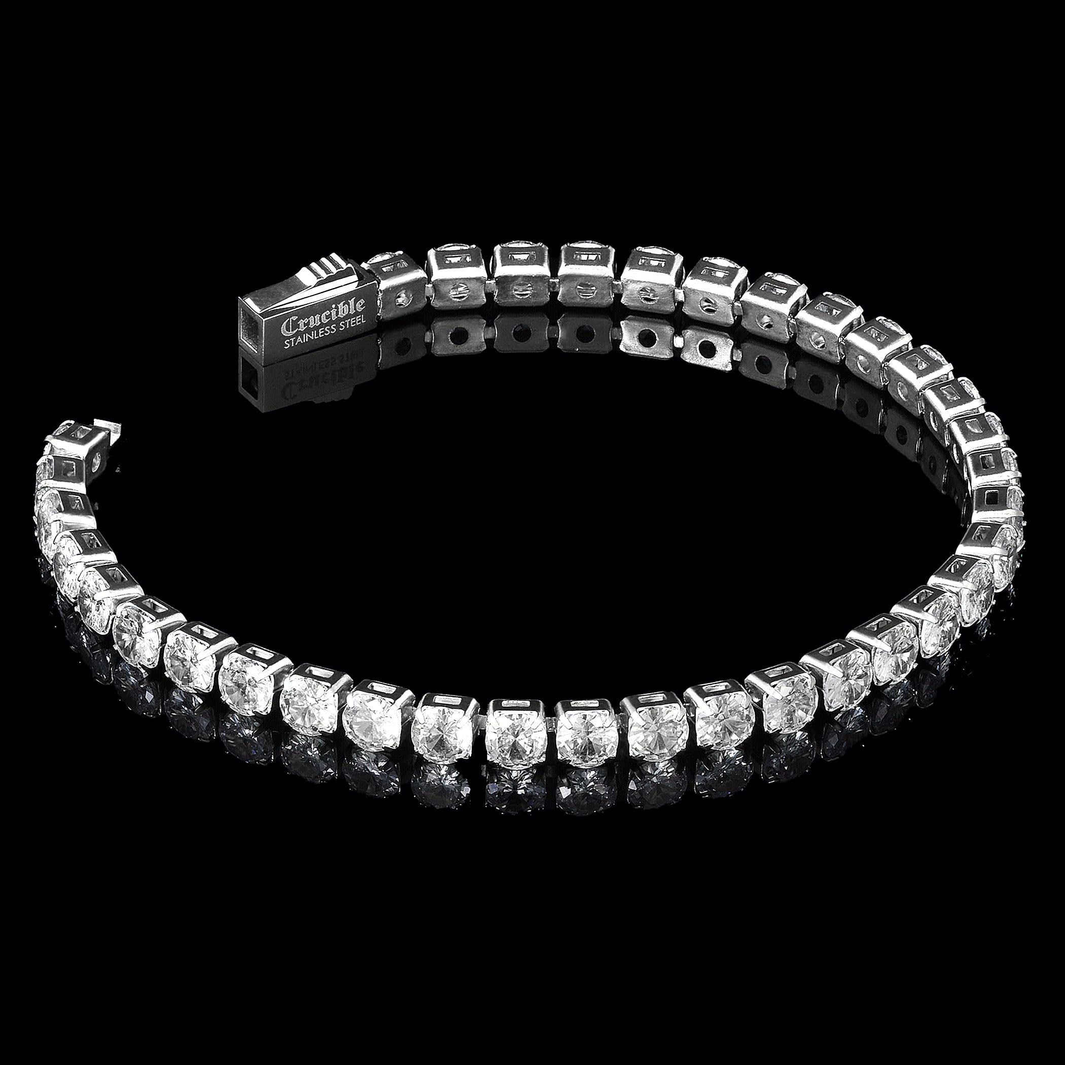 Foto 4 pulgar | Pulsera De Tenis West Coast Jewelry Crucible Para Hombre, Acero - Venta Internacional.
