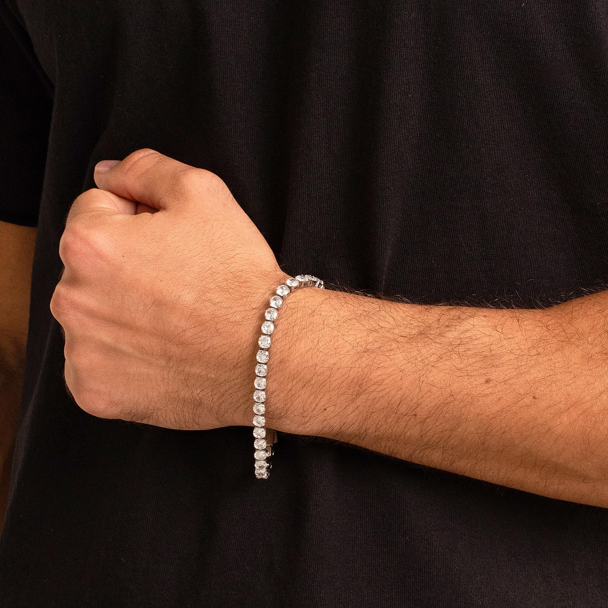 Foto 5 pulgar | Pulsera De Tenis West Coast Jewelry Crucible Para Hombre, Acero - Venta Internacional.