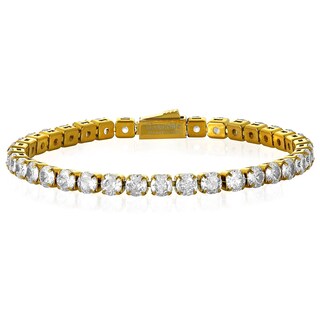 Foto 1 | Pulsera De Tenis West Coast Jewelry Crucible Para Hombre Chapada En Oro - Venta Internacional.