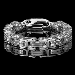 Foto 4 | Pulsera West Coast Jewelry Crucible Para Hombre, Acero Bizantino - Venta Internacional.