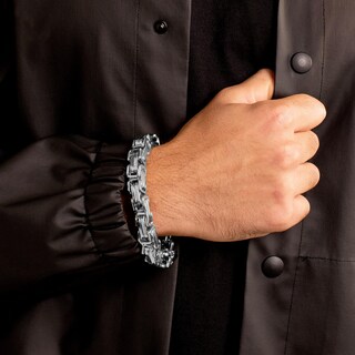 Foto 5 | Pulsera West Coast Jewelry Crucible Para Hombre, Acero Bizantino - Venta Internacional.
