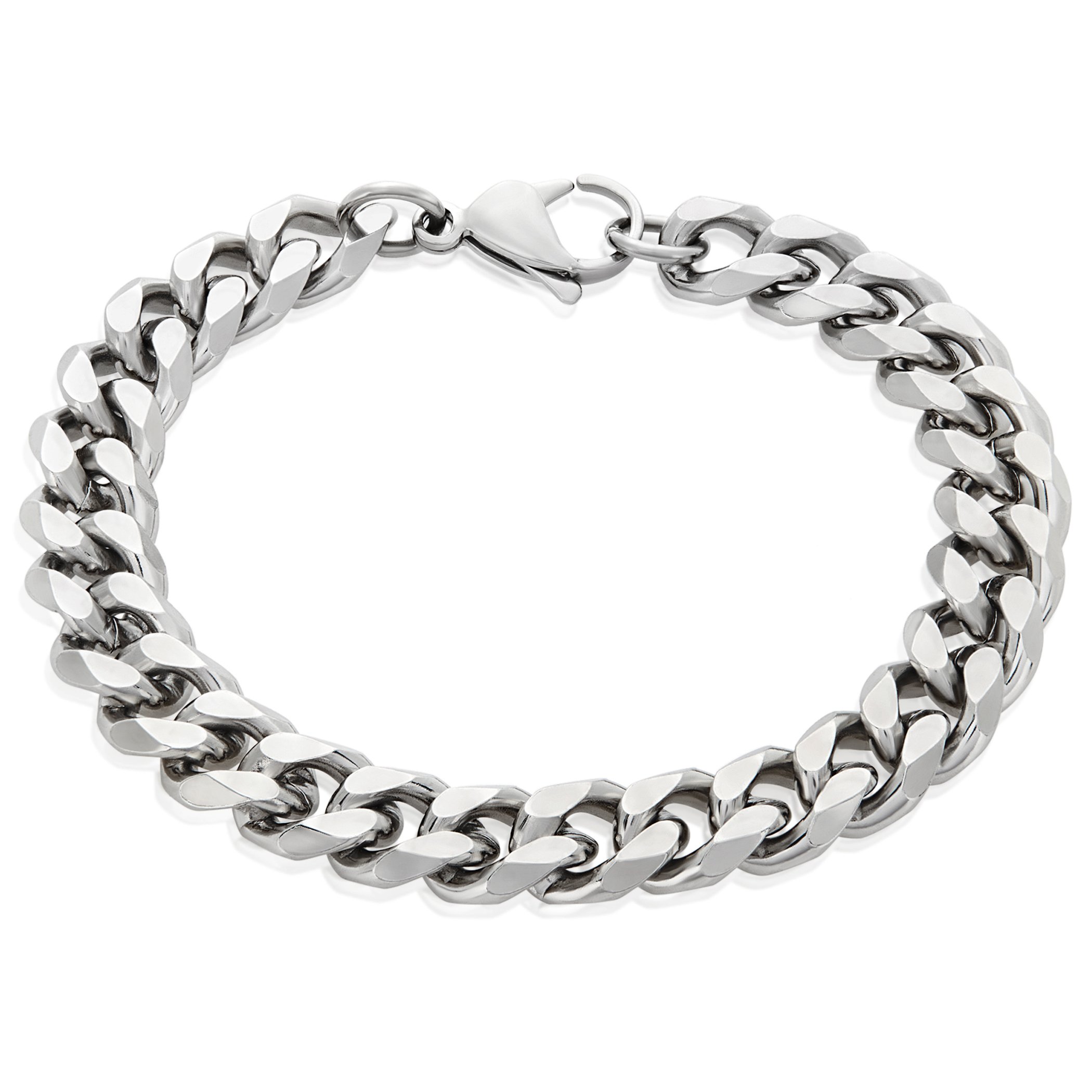 Foto 2 pulgar | Brazalete West Coast Jewelry Con Cadena Eslabonada De Acero Inoxidable, 8.5 Pulgadas - Venta Internacional.
