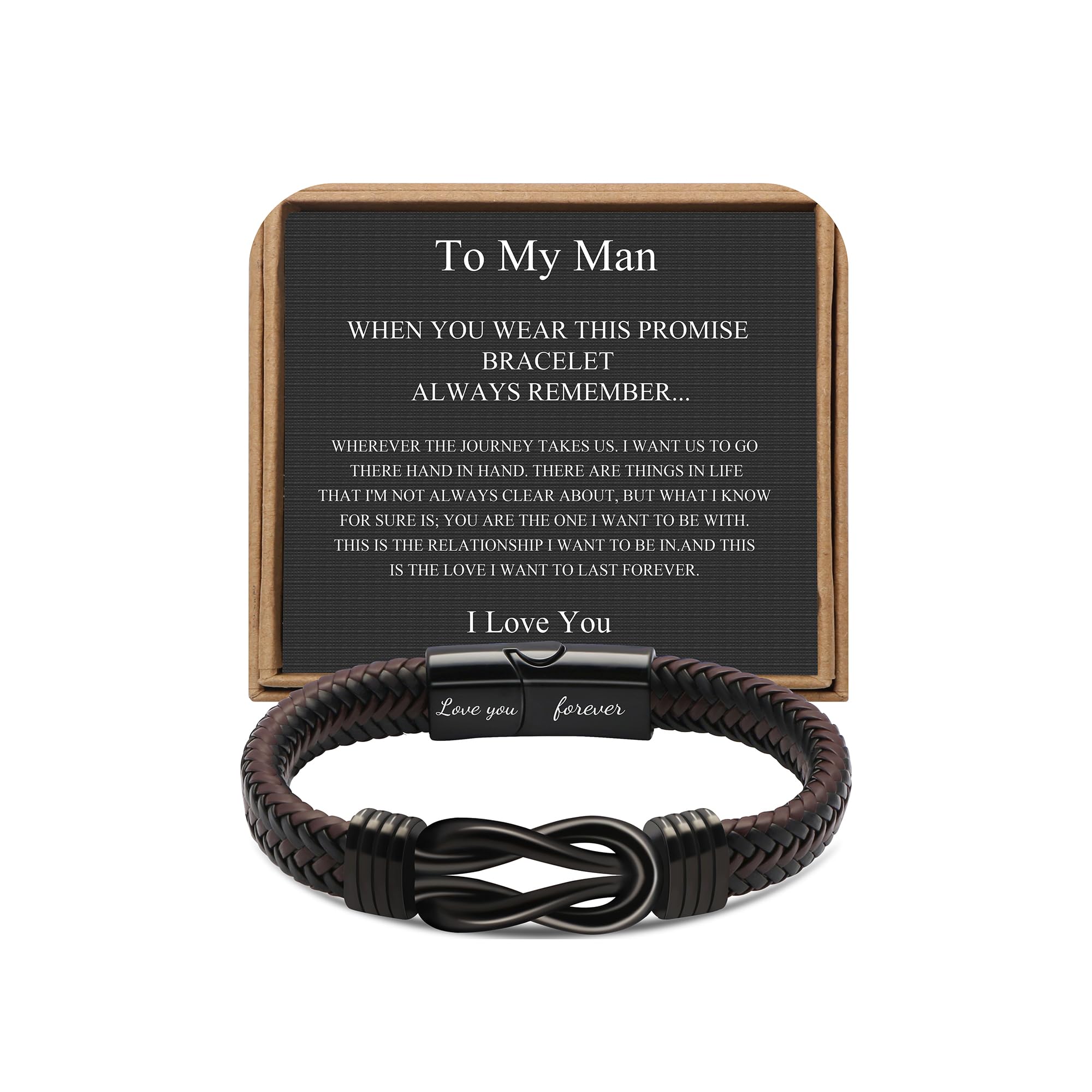 Foto 1 | Pulsera Joycuff De Piel Con Nudo Para Hombre, Marido Y Novio - Venta Internacional.