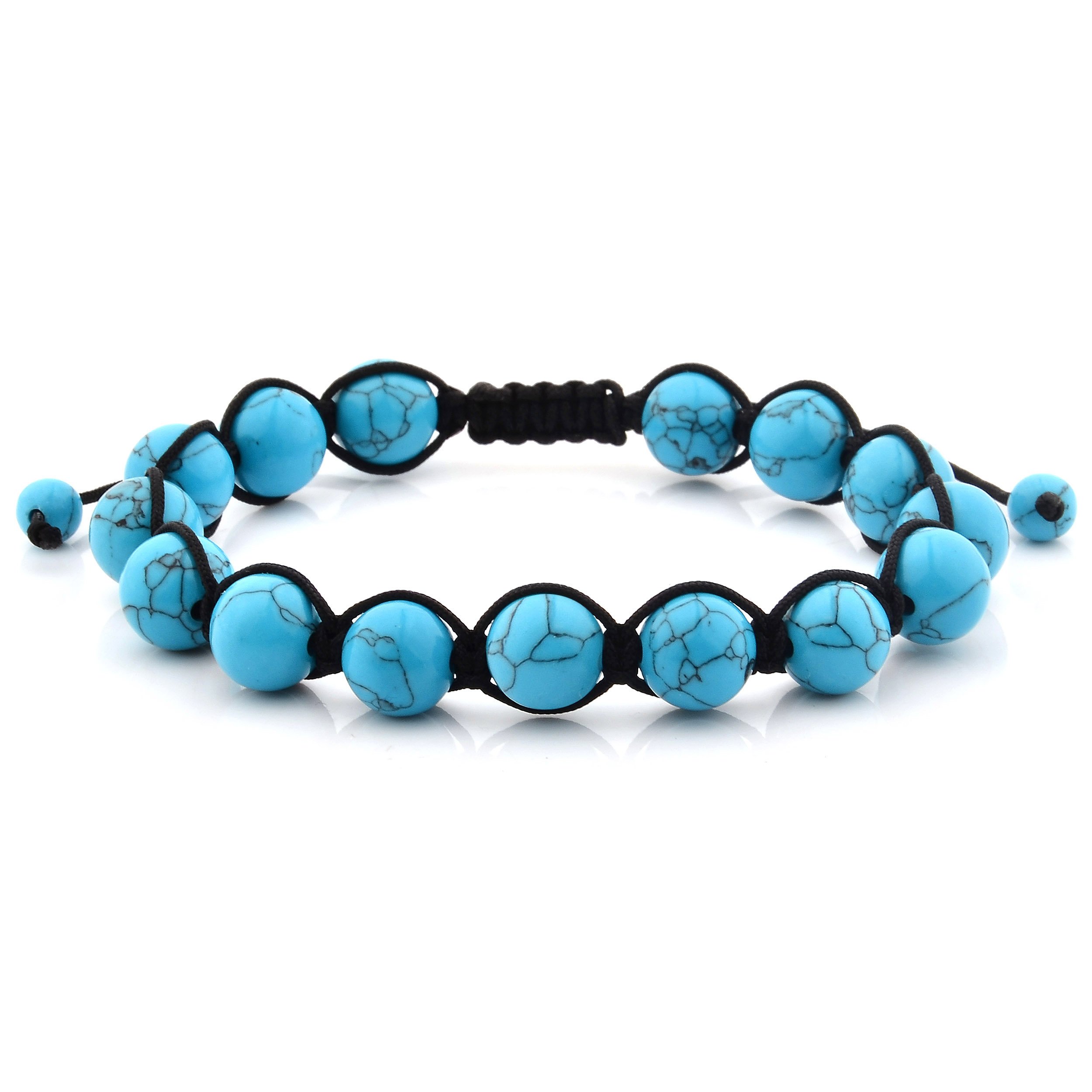 Foto 1 | Pulsera West Coast Jewelry Con Cuentas De Piedra Turquesa Pulida - Venta Internacional.