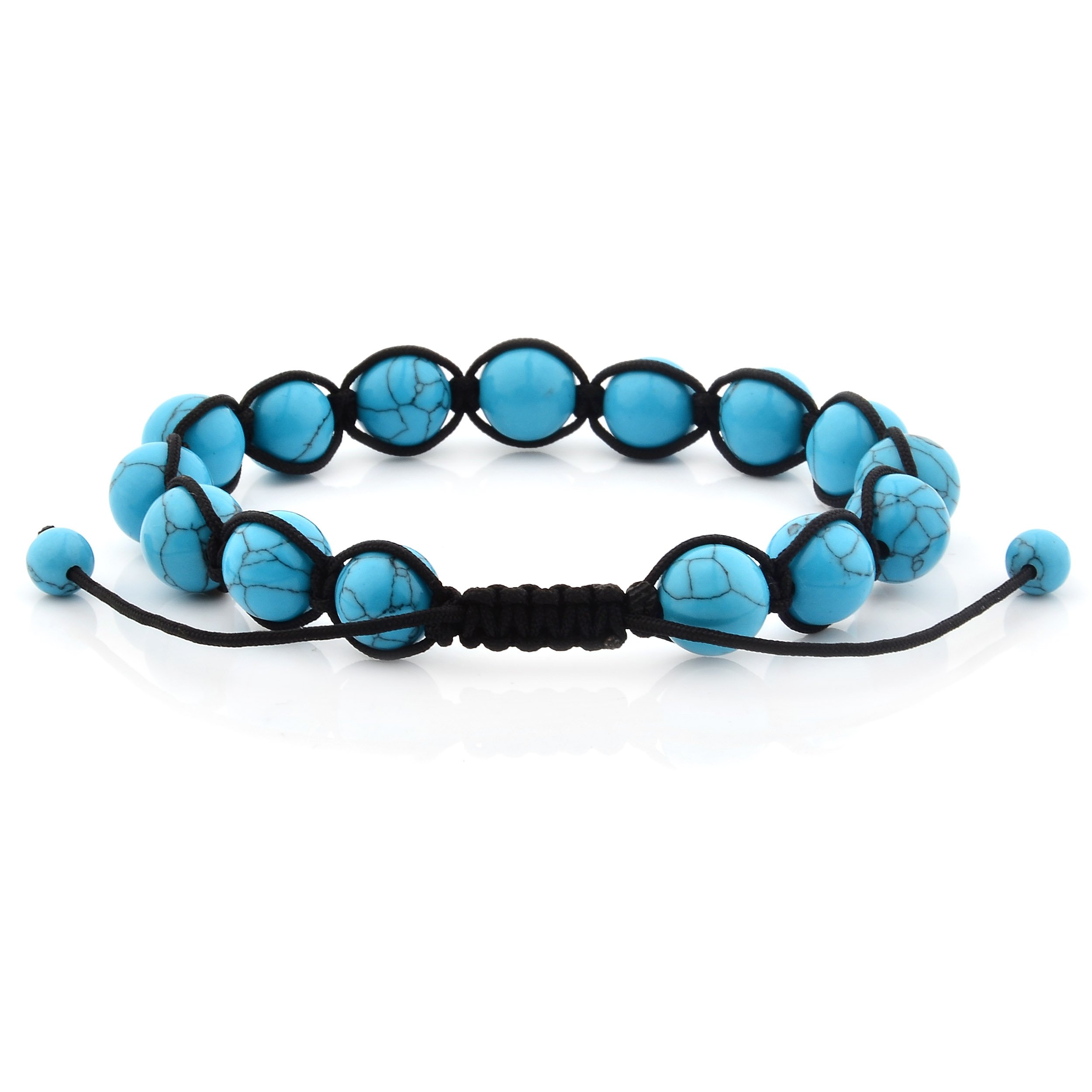 Foto 3 | Pulsera West Coast Jewelry Con Cuentas De Piedra Turquesa Pulida - Venta Internacional.