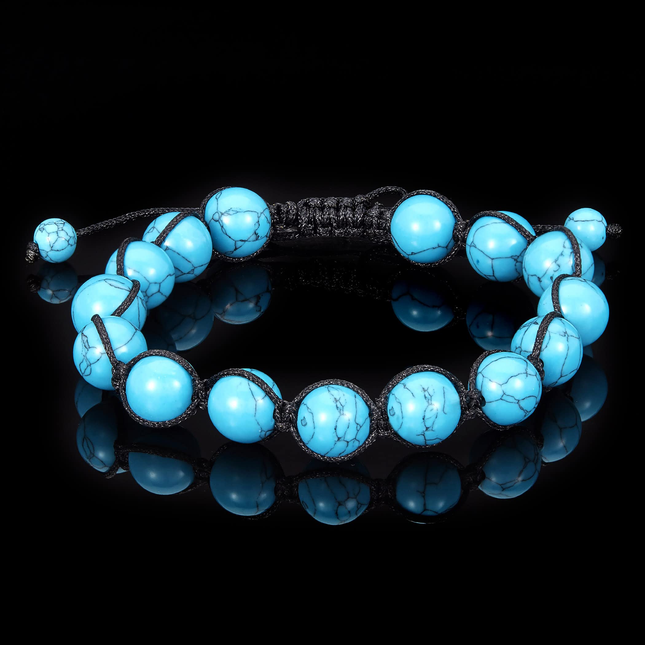 Foto 5 pulgar | Pulsera West Coast Jewelry Con Cuentas De Piedra Turquesa Pulida - Venta Internacional.