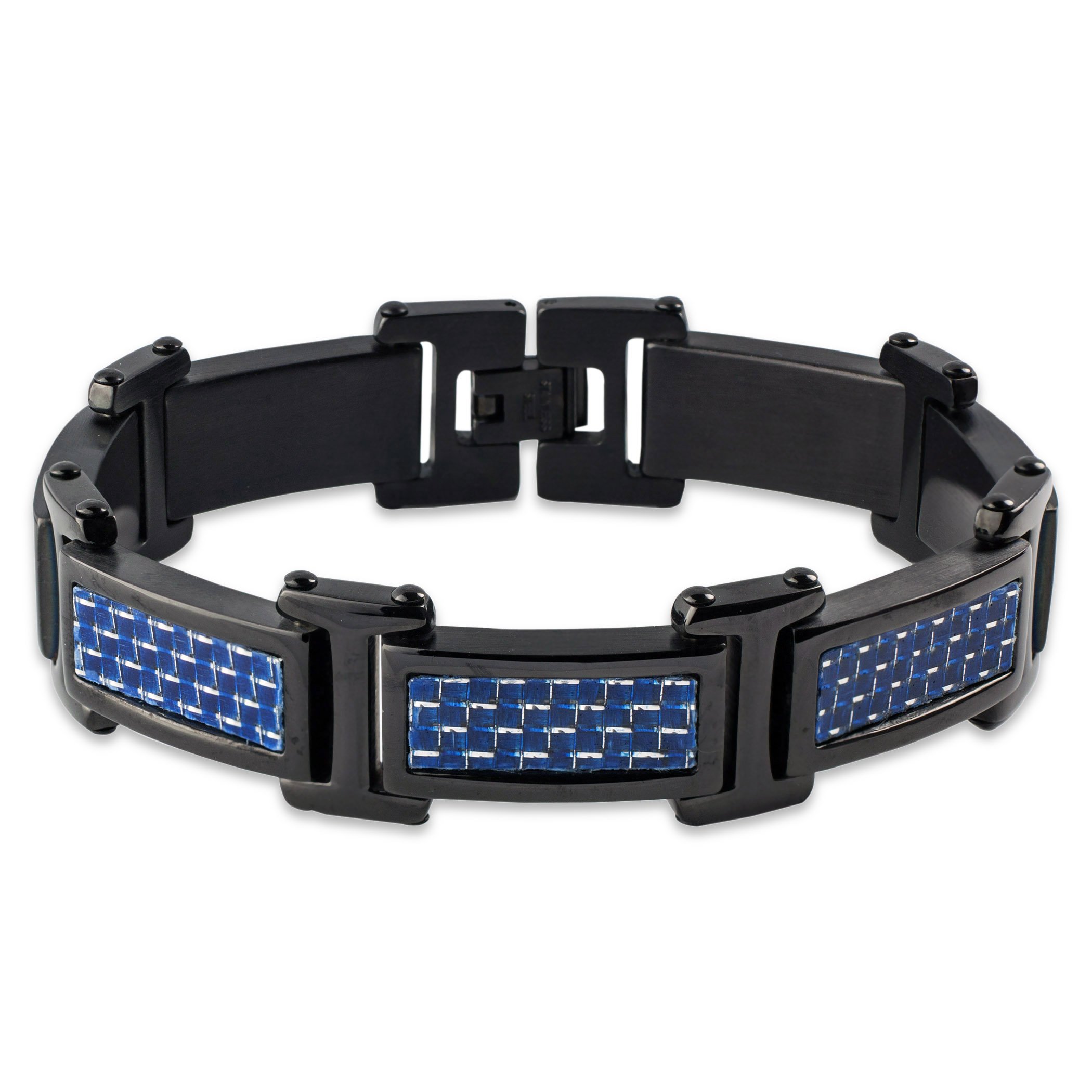 Foto 2 pulgar | Pulsera West Coast Jewelry Crucible Para Hombre, Acero Inoxidable Negro - Venta Internacional.