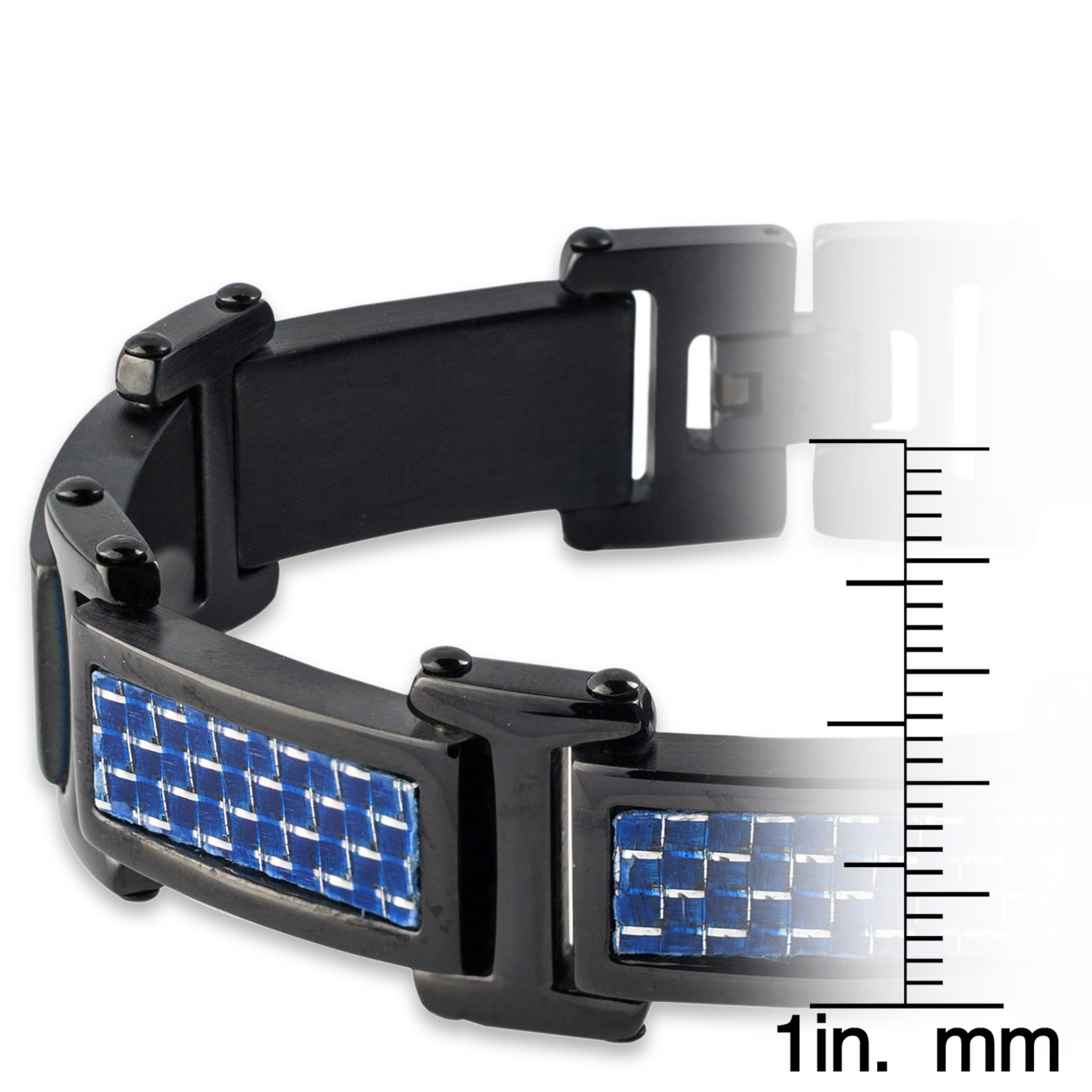 Foto 4 pulgar | Pulsera West Coast Jewelry Crucible Para Hombre, Acero Inoxidable Negro - Venta Internacional.