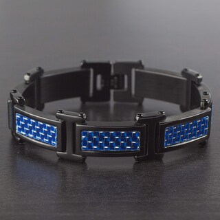 Foto 4 | Pulsera West Coast Jewelry Crucible Para Hombre, Acero Inoxidable Negro - Venta Internacional.
