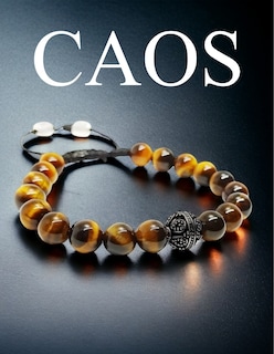 Foto 2 | Pulsera Caos, Colección Nabucco, Piedra Semipreciosa Ojo De Tigre Amarillo, Charm Black De Acero