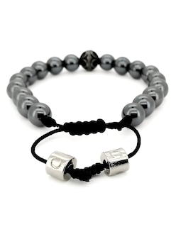 Foto 4 | Pulsera Caos, Colección Bloodstone, Piedra Semipreciosa Hematita, Charm Black De Acero