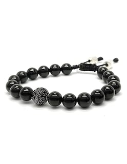 Foto 4 | Pulsera Caos, Colección Baalam, Piedra Semipreciosa Onix , Charm Black De Acero