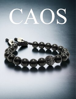 Foto 2 | Pulsera Caos, Colección Baalam, Piedra Semipreciosa Onix , Charm Black De Acero