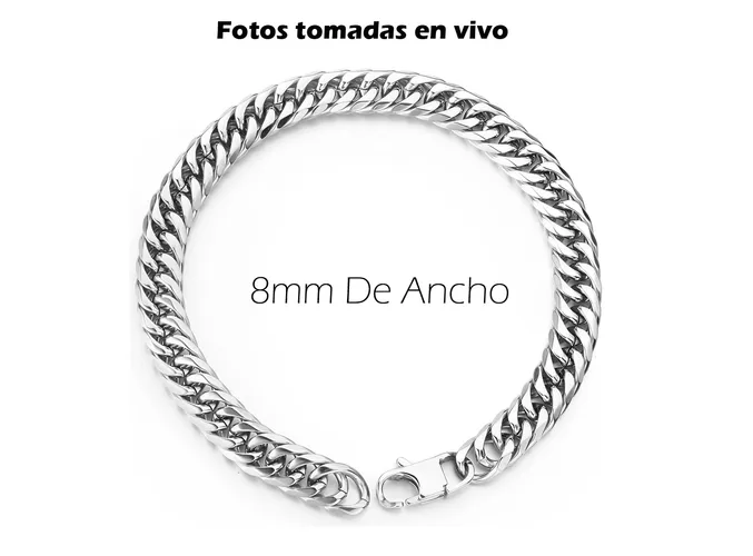 Foto 2 | Elegante Pulsera Xtellar Para Hombre En Acero Inoxidable De 6mm - 8mm